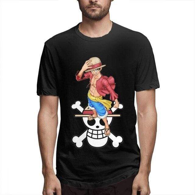 One Piece T Shirt Luffy And His Symbol OMS0911