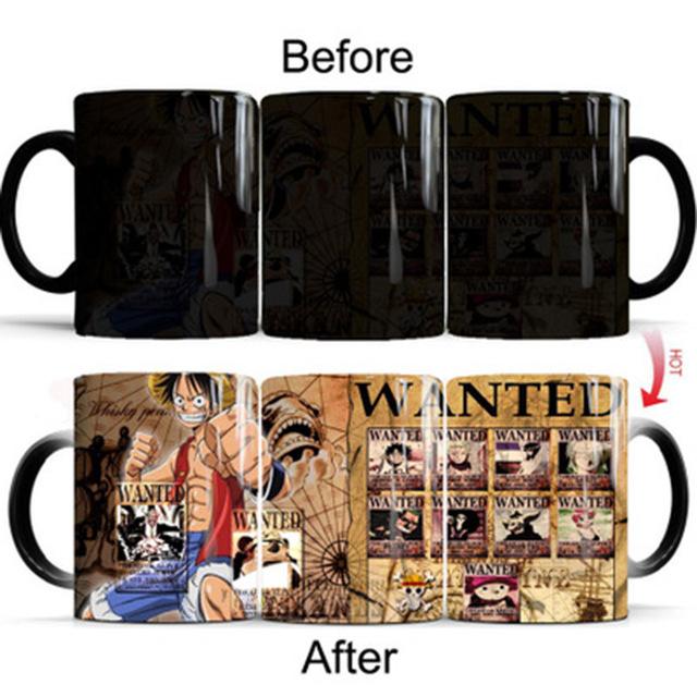 One Piece Dead or Alive Posters Straw Hat Crew Color Changing Mug Cup ANM0608 Default Title Official One Piece Merch