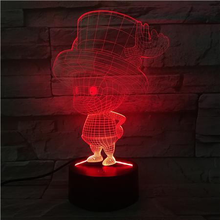 One Piece 3D Tony Tony Chopper LED Lamp Figure ANM0608 Touch + Remote Official One Piece Merch