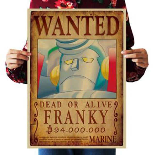 One Piece Dead or Alive Franky Wanted Bounty Poster ANM0608 Default Title Official One Piece Merch
