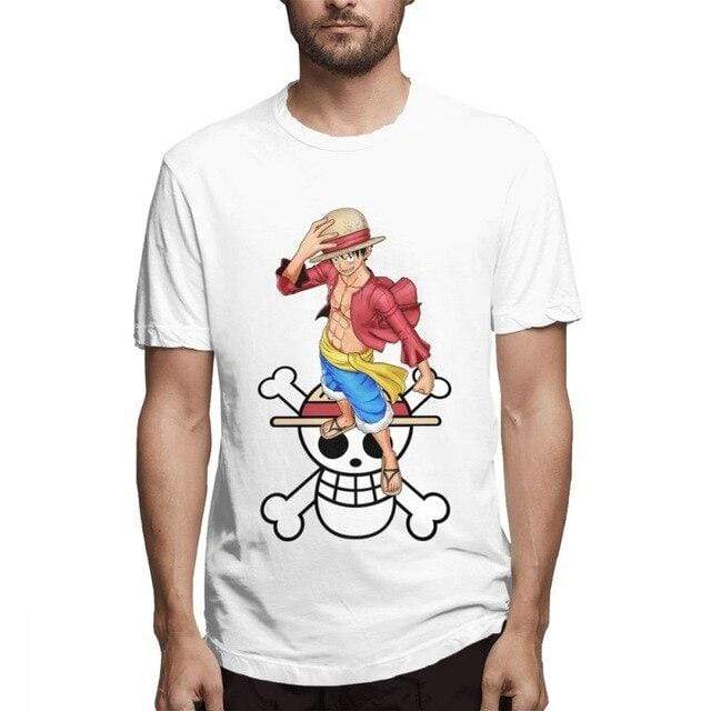 One Piece T Shirt Luffy And His Symbol OMS0911