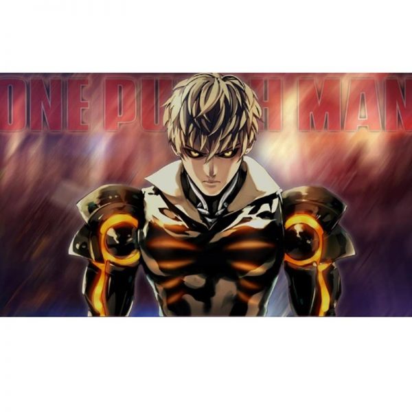 Poster One Punch Man Genos Oeil du tigre 40x50 cm Official Dr. Stone Merch