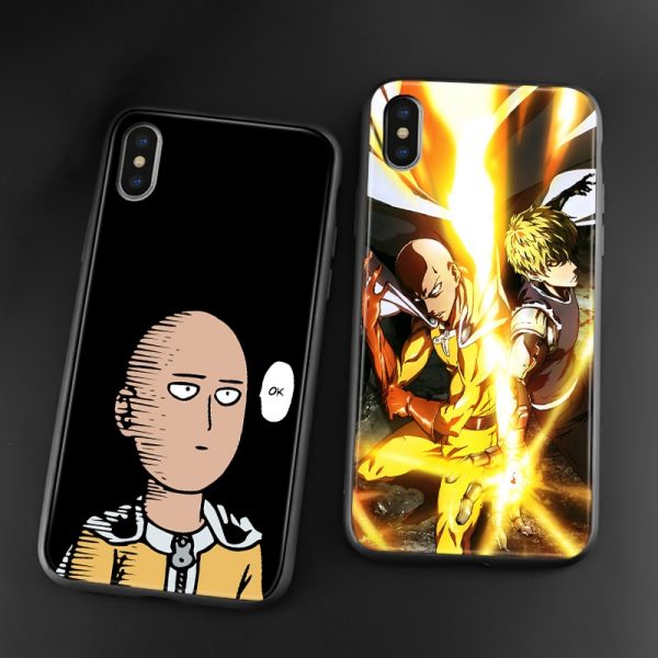 One Punch Man anime Saitama Garou soft silicone Phone case cover shell For iPhone 6 6s 2 - One Punch Man Shop
