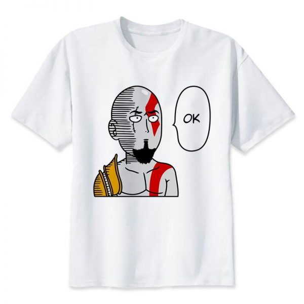 T-Shirt One Punch Man Saitama Kratos S Official Dr. Stone Merch