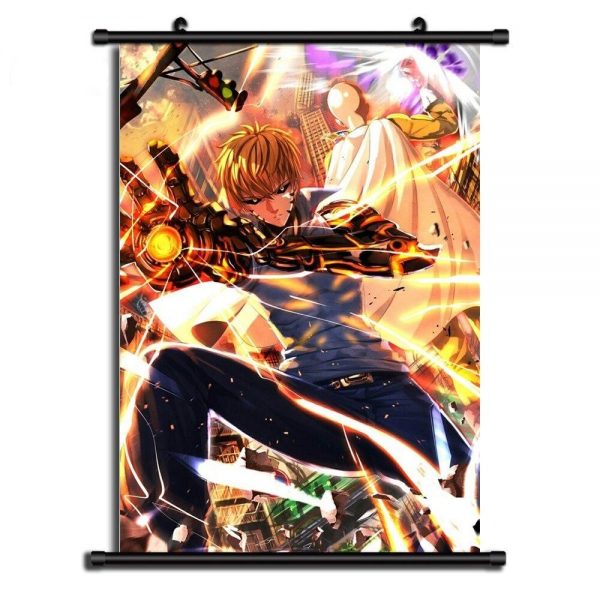 Poster One Punch Man Genos Laser 20x30cm Official Dr. Stone Merch