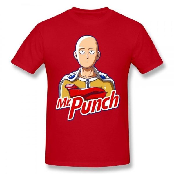 T-Shirt One Punch Man Saitama Mr Punch Noir / S Official Dr. Stone Merch