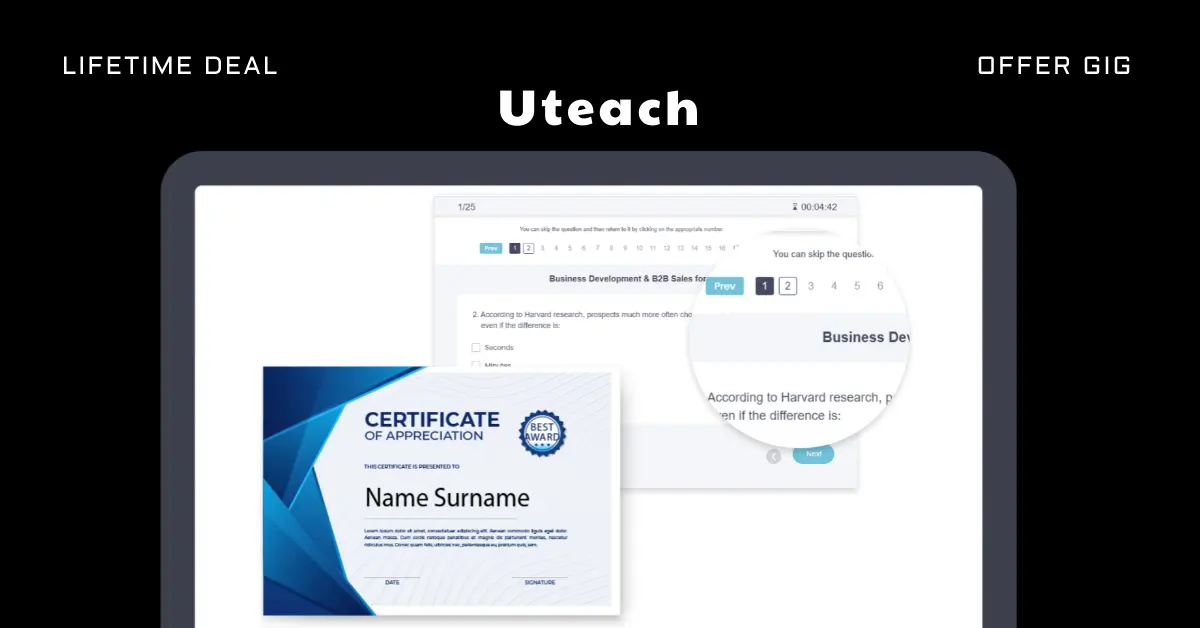 You are currently viewing Uteach Lifetime Deal | Create Your Online Teaching Platform