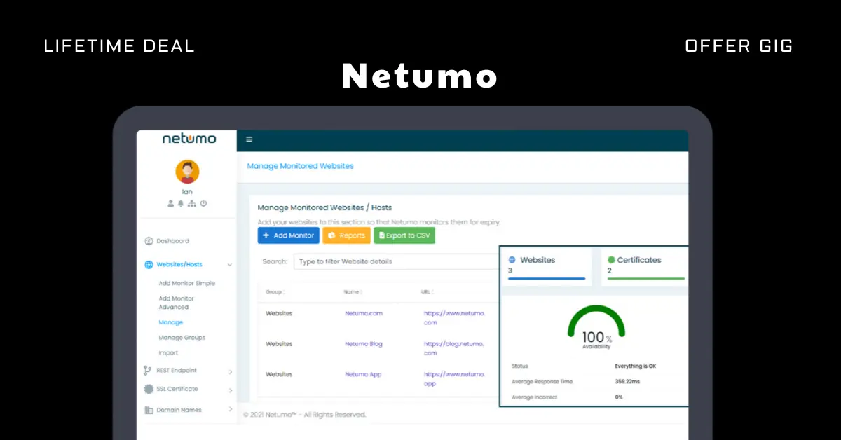 You are currently viewing Netumo Lifetime Deal | Domain Monitoring & Uptime Tracking