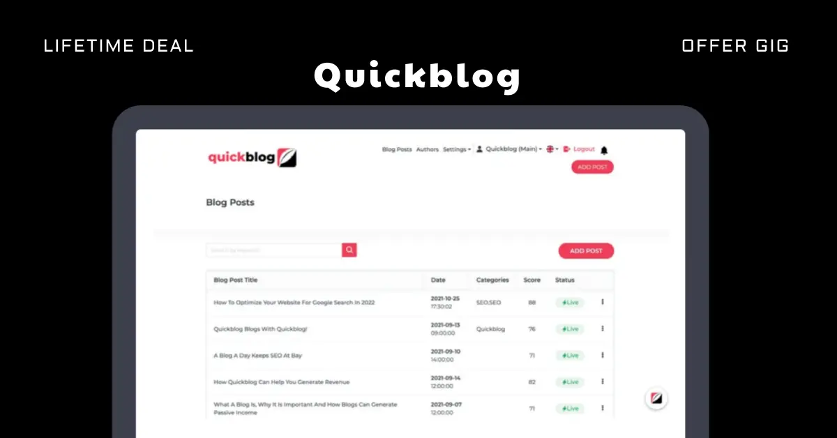You are currently viewing Quickblog Lifetime Deal | Create Embedded SEO-Friendly Blogs