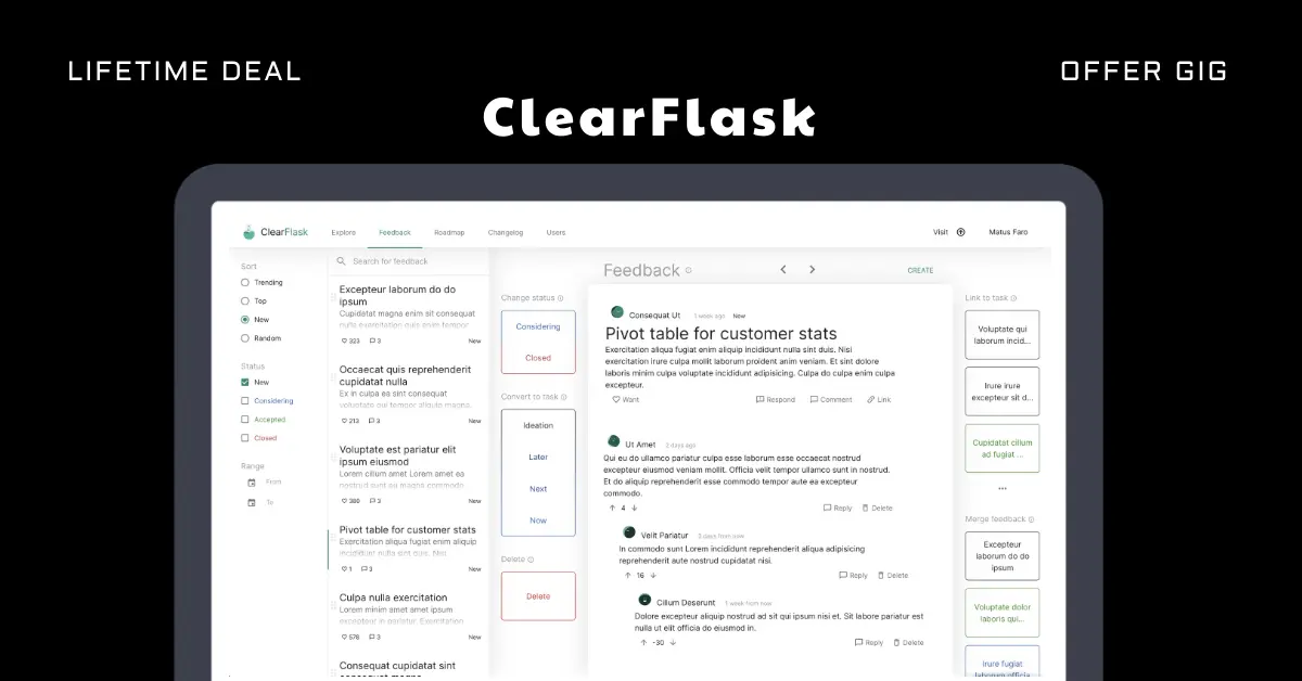 You are currently viewing ClearFlask Lifetime Deal | Manage Your Ideas & Roadmaps