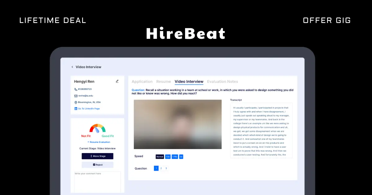 You are currently viewing HireBeat Lifetime Deal | Digital Video Interviewing Platform