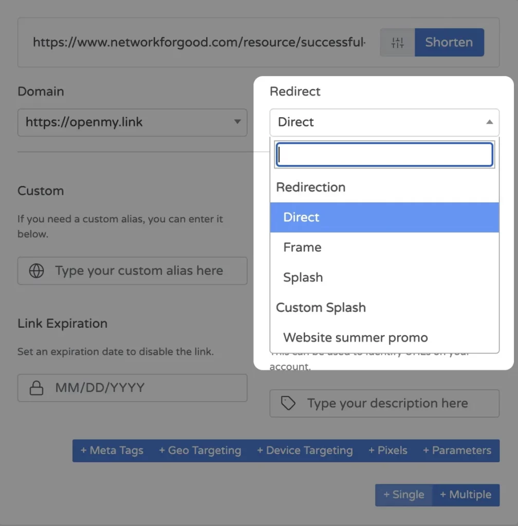 How-to guide: Shortening a URL (advanced method) 5 img-8