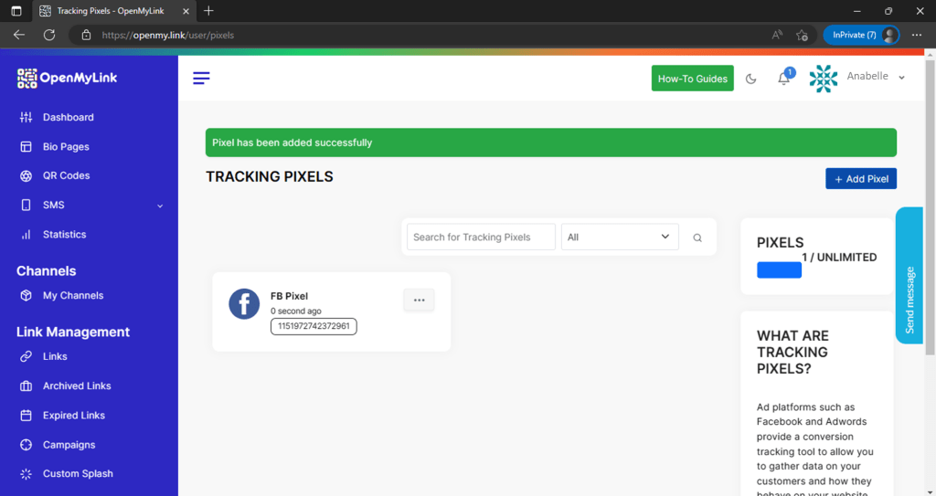 How to setup Tracking Pixels on OpenMyLink 9 img-12