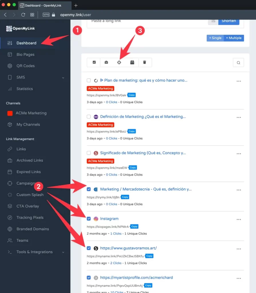 How to create a link rotator using OpenMyLink Campaigns 6 img-9