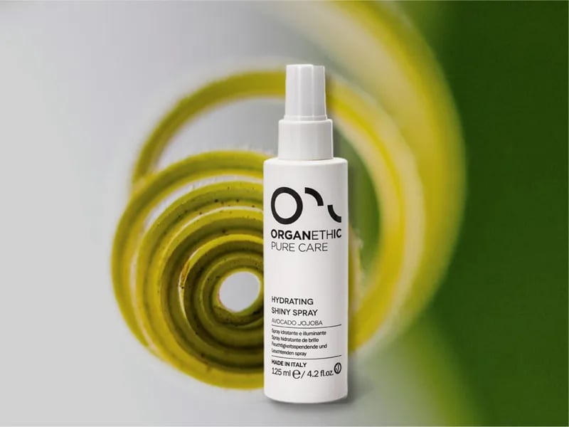 Hydrating Shiny Spray Bottle, perfect for adding shine to hair.