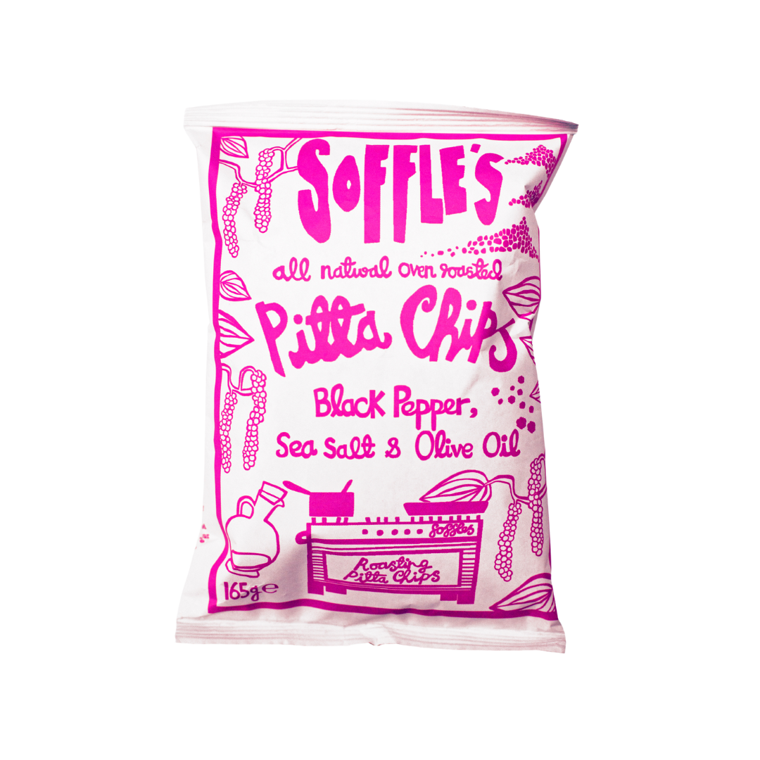 Soffles Pitta Chips - Black Pepper, Sea Salt and Olive Oil