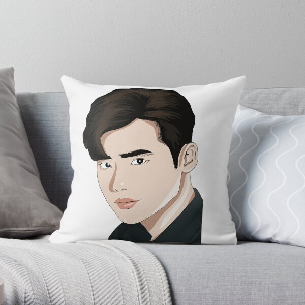 Lee Jong Suk Lookism art style Throw Pillow RB2112 product Offical lookism Merch