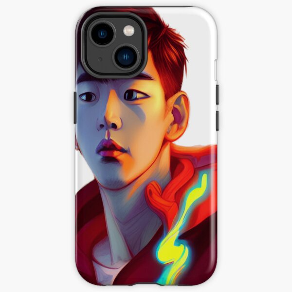 LOOKISM Kpop-red hoodie semi-realistic illustration iPhone Tough Case RB2112 product Offical lookism Merch