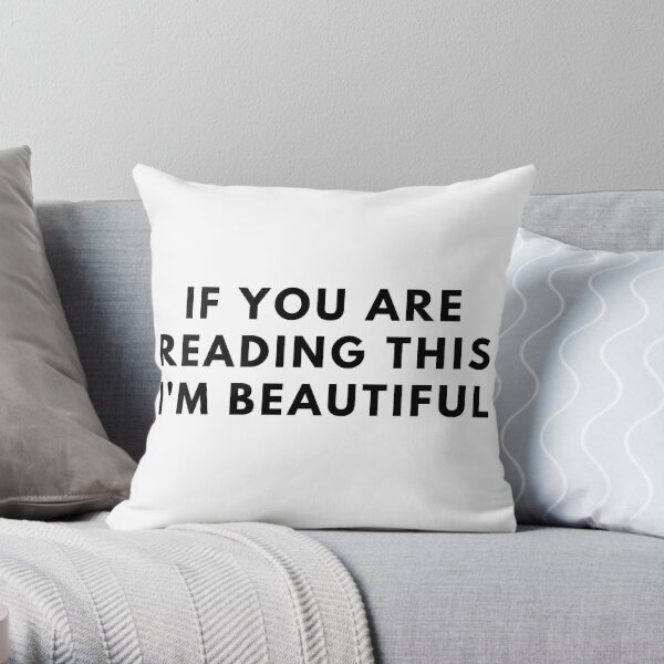 lookism sxe xxx xxc hot If you are Reading this I'm Beautiful Throw Pillow RB2112 product Offical lookism Merch