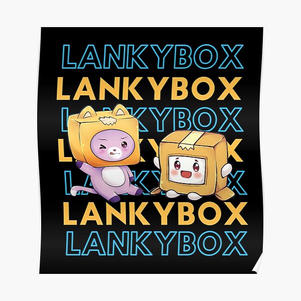 beast gaming mr foxy and boxy lankybox Poster RB1912 product Offical lankybox Merch