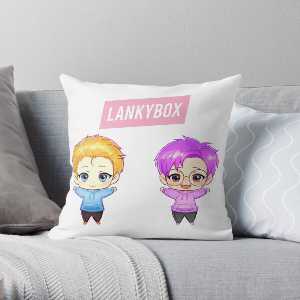 Lankybox Throw Pillow RB1912 product Offical lankybox Merch