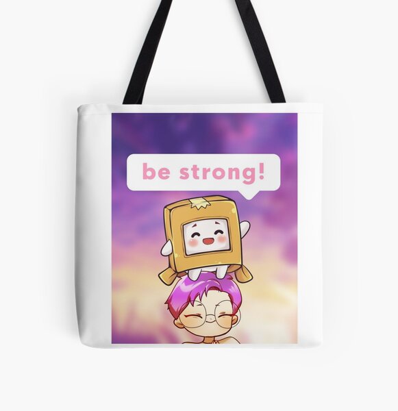 Lankybox be strong  All Over Print Tote Bag RB1912 product Offical lankybox Merch