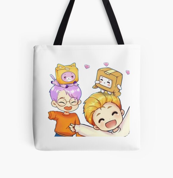 Happy lankybox  All Over Print Tote Bag RB1912 product Offical lankybox Merch