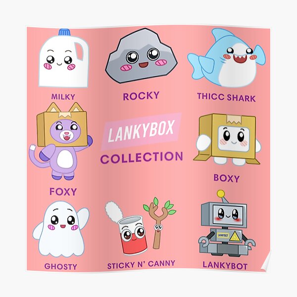 cute lankybox - lankybox Poster RB1912 product Offical lankybox Merch