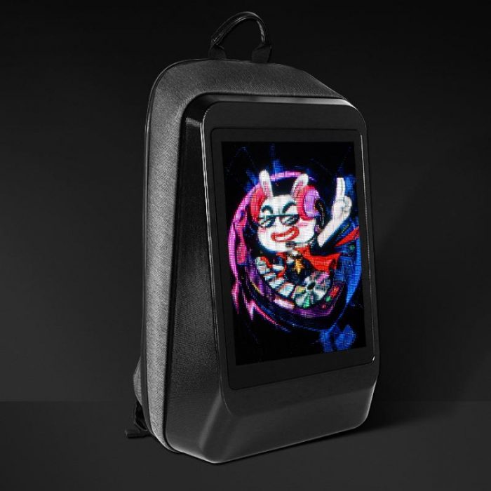 New High Sci fi Leisure Trend LED Fashion Backpack Screen Business Large capacity Hard Shell Backpack 1 - Led Backpack
