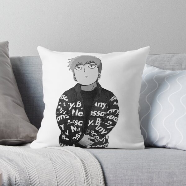 Reigen Throw Pillow RB1710 product Offical Mob Psycho 100 Merch