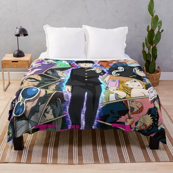 Mob Psycho 100 Poster Throw Blanket RB1710 product Offical Mob Psycho 100 Merch