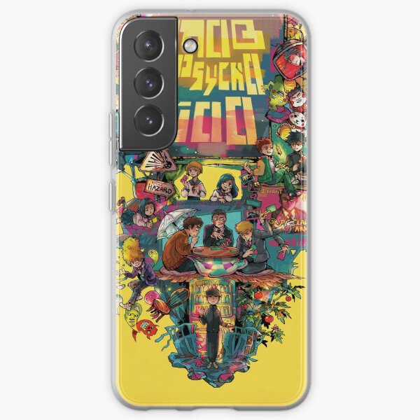 Mob Psycho 100 retro Poster Samsung Galaxy Soft Case RB1710 product Offical Mob Psycho 100 Merch