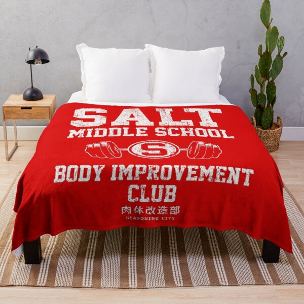 Salt Middle School Body Improvement Club Throw Blanket RB1710 product Offical Mob Psycho 100 Merch