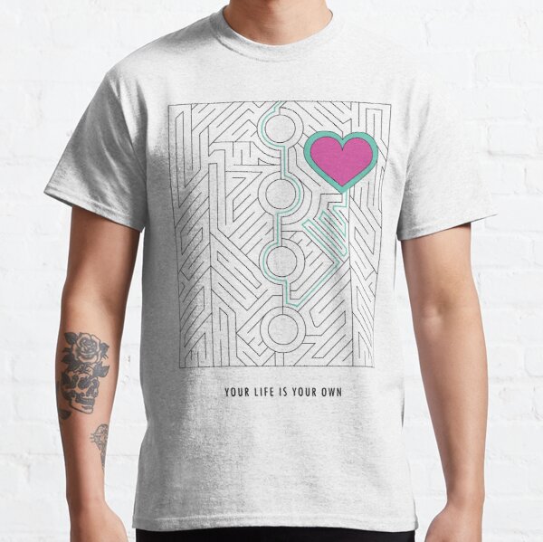 Your Life is Your Own (Heart Maze) | Mob Psycho 100 Inspired Classic T-Shirt RB1710 product Offical Mob Psycho 100 Merch