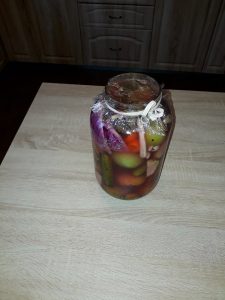 How to prepare pickled green tomatoes, recipe of tomato pickle,winter pickled green tomatoes salad