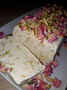 Vanilla Ice Cream With Nuts, Nougat Ice Cream With Nuts, nougat ice cream recipe, homemade vanilla ice cream recipes