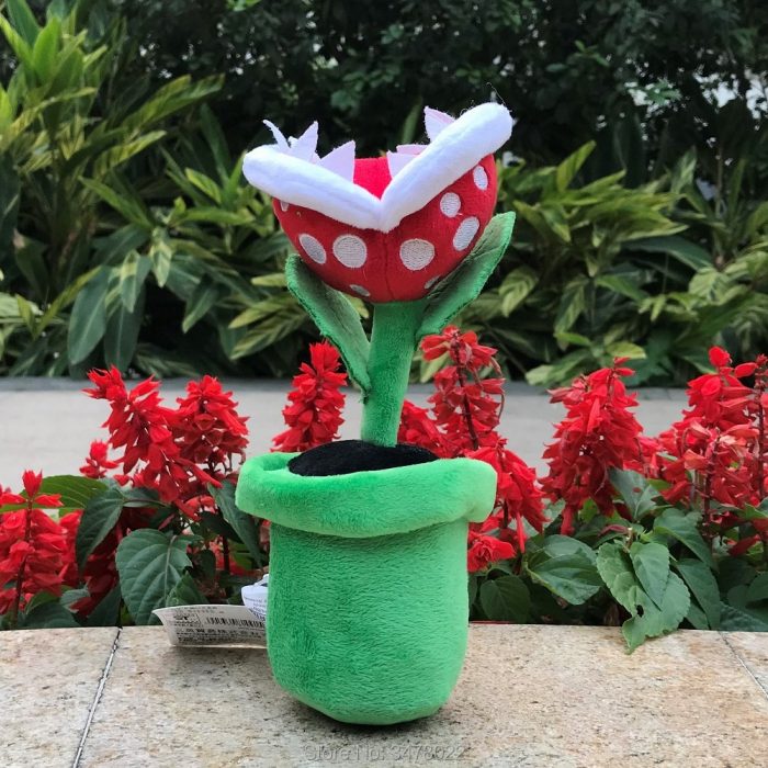 Super Bros Plush Toys Dino Piranha Plant Lovely Soft Stuffed Animal Doll Flower Toys - Mario Plush