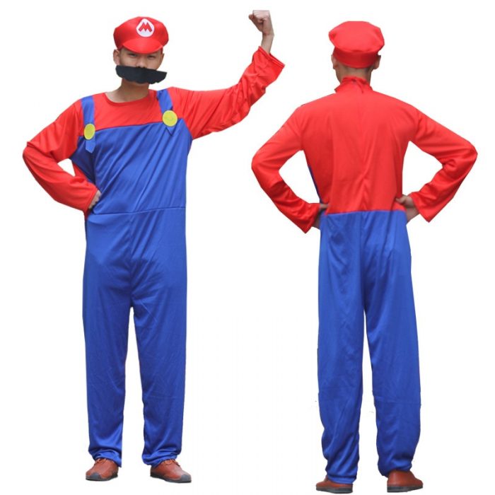 Super Mario Luigi Cartoon Anime Figure Clothes Halloween Costumes Cosplay Directing Tools Children s Festival Kid 2 - Mario Plush
