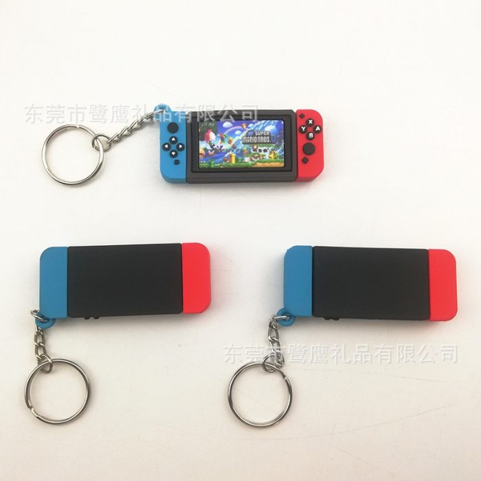 super mario keychain switch Charm game handle chain Claw machine Mario key chains ring action toys 5 - Mario Plush