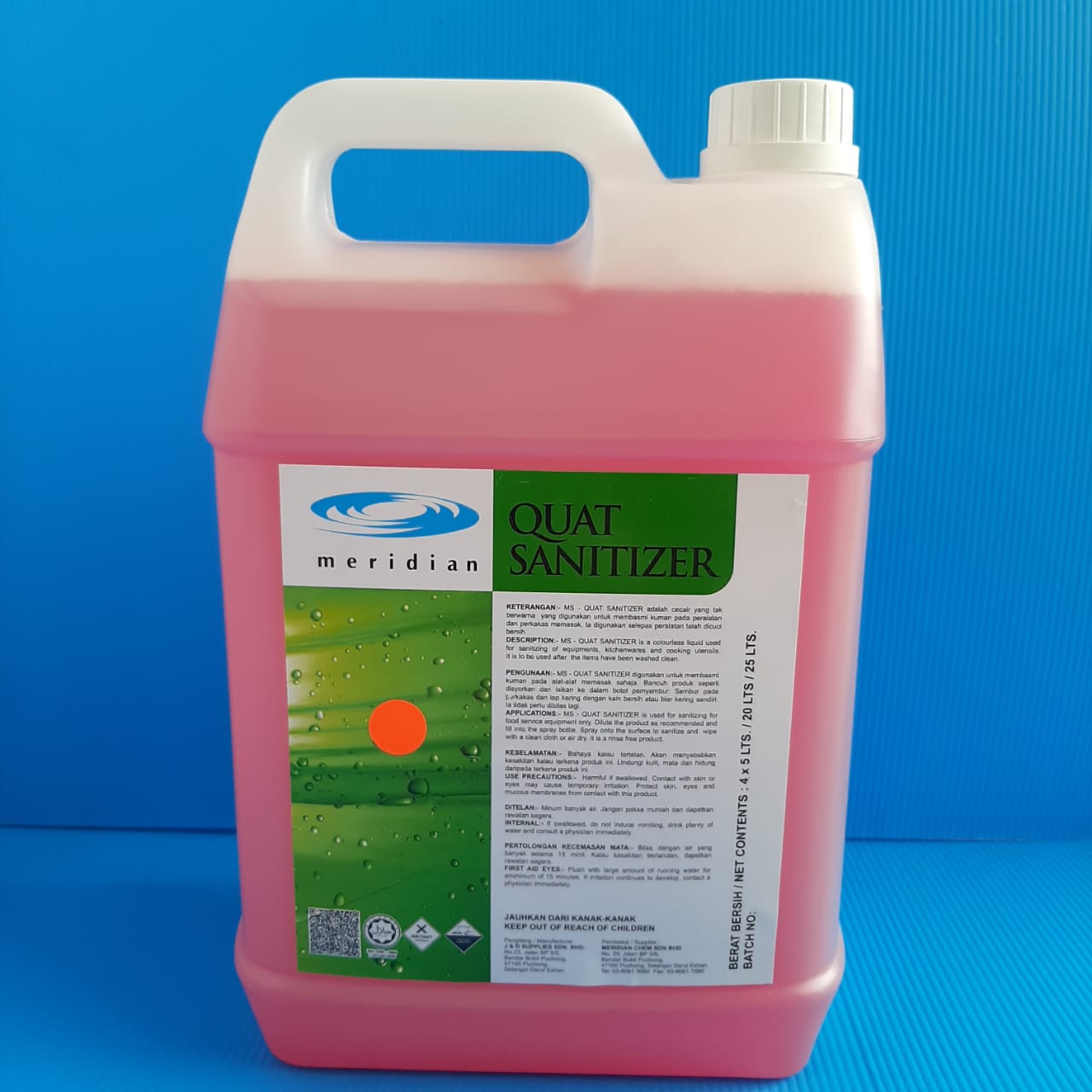 Quat Sanitizer - Meridian Chemie