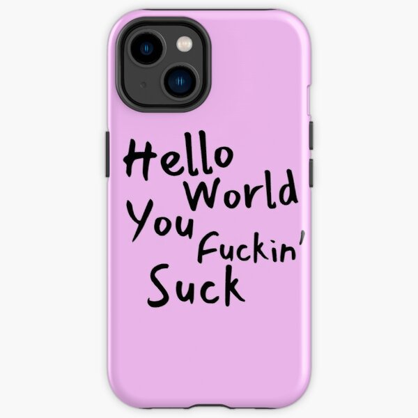 Black comic text lyric papercuts mgk iPhone Tough Case RB1912 product Offical mgk Merch