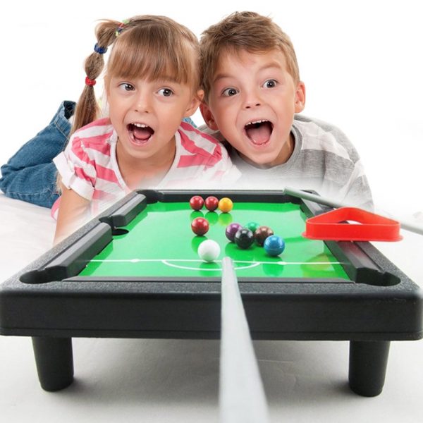 Children Gift Entertainment Sports Toy Pool Table Mini Billiards Set Family Fun Board Game Indoor Desktop 2 - Mini Billiard Table