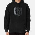 Exploration Battalion - SNK - B&W Pullover Hoodie RB2210 product Offical My Hero Academia Merch