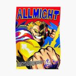ALL MIGHT anime poster (with quote + signature) Poster RB2210 product Offical My Hero Academia Merch