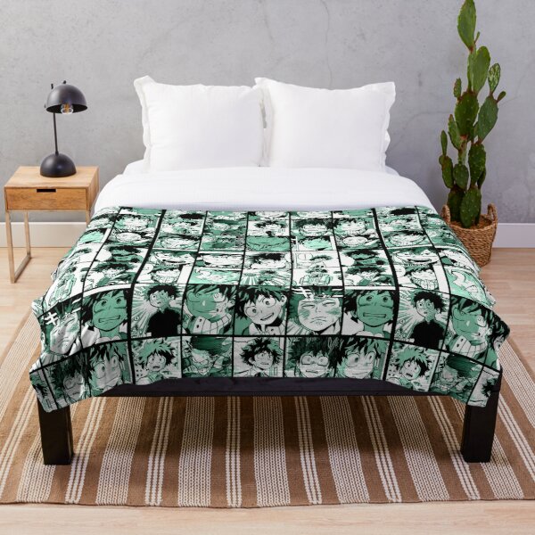 Midoriya Izuku collage color version Throw Blanket RB2210 product Offical My Hero Academia Merch