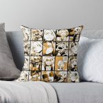 BNHA Kaminari Denki collage Throw Pillow RB2210 product Offical My Hero Academia Merch