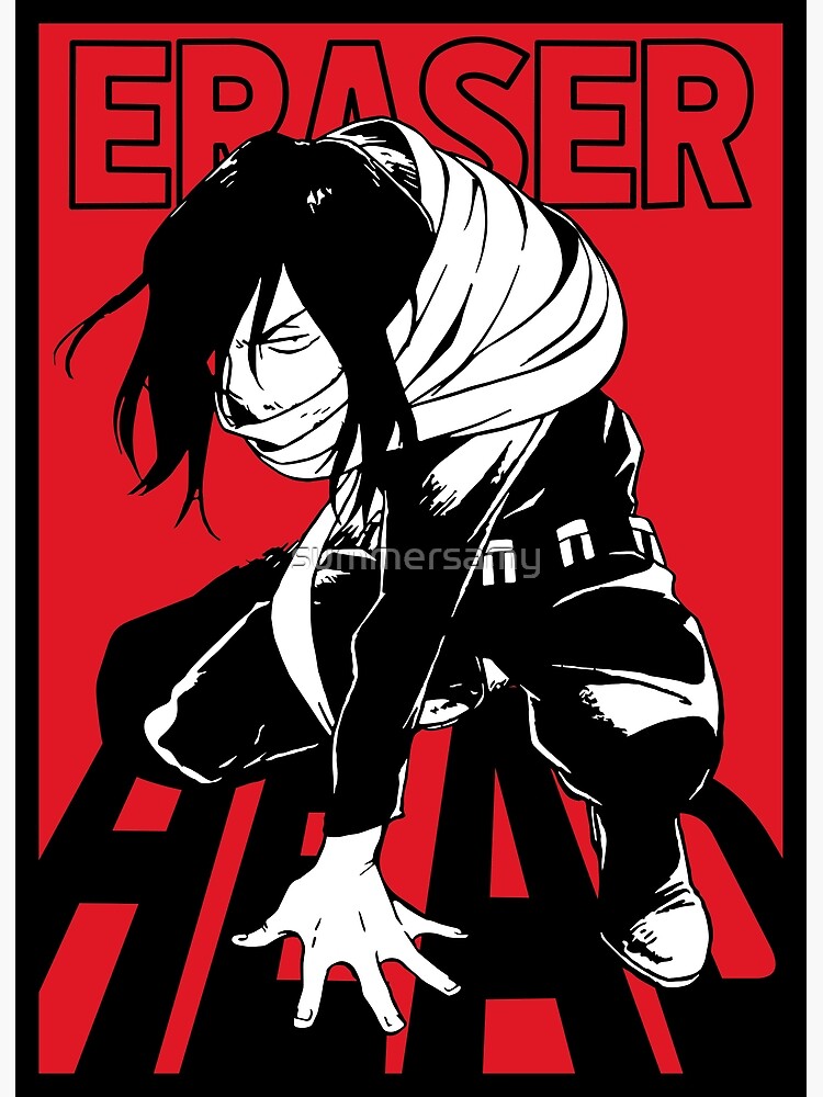 My Hero Academia Posters - Eraser Head (Black) Poster RB2210 - My Hero ...