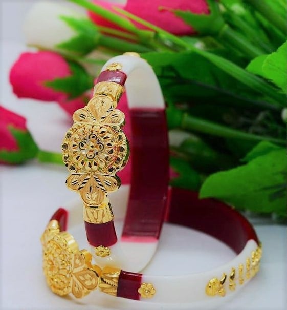 Gold jewellery hot sale sakha badhano