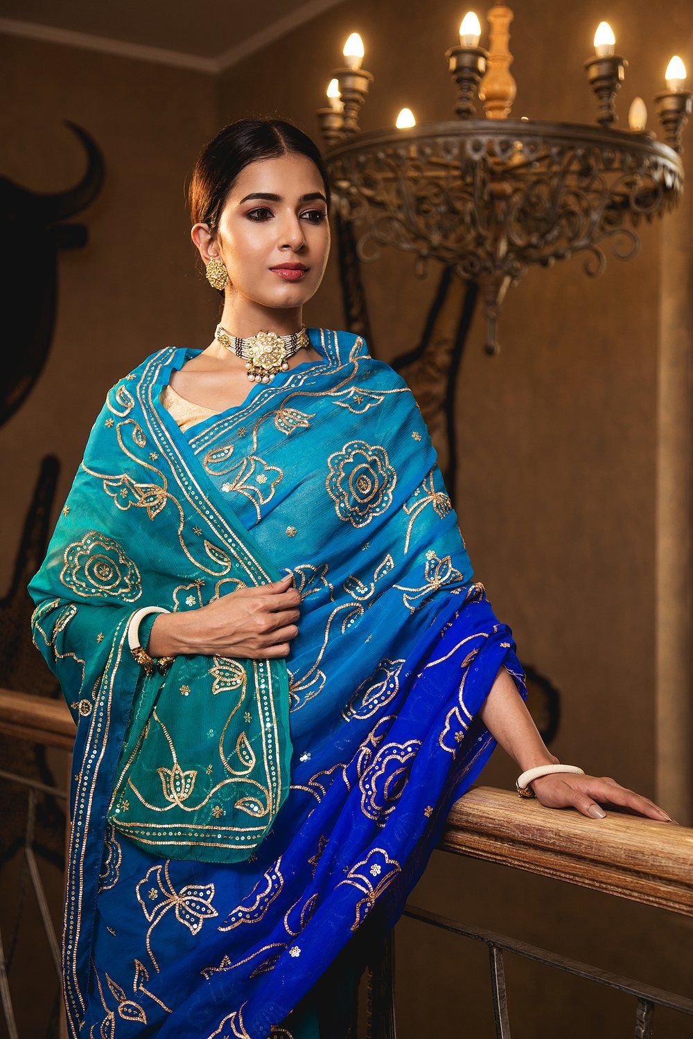 Rajputi saree style sale