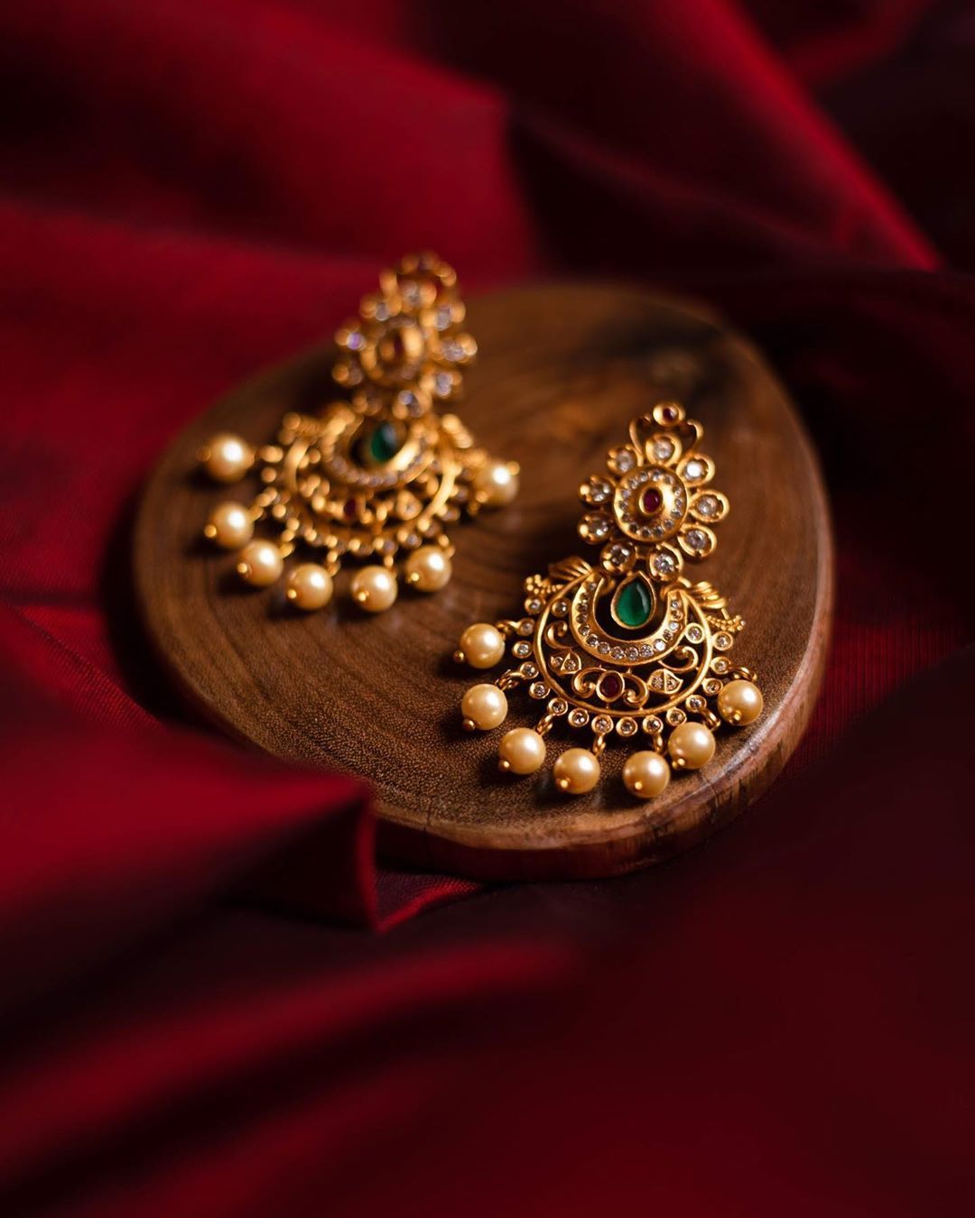 gold Earrings designs with price and gold plated